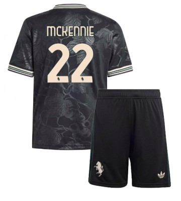 Lacne Dětský Futbalové dres Juventus Weston McKennie #22 2025-26 Krátky Rukáv - Tretina (+ trenírky)